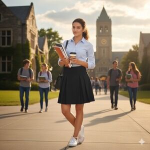 GAP Vintage Pleated Skirt Womens 8 Black Midi Preppy Modest Wool Blend Y2K